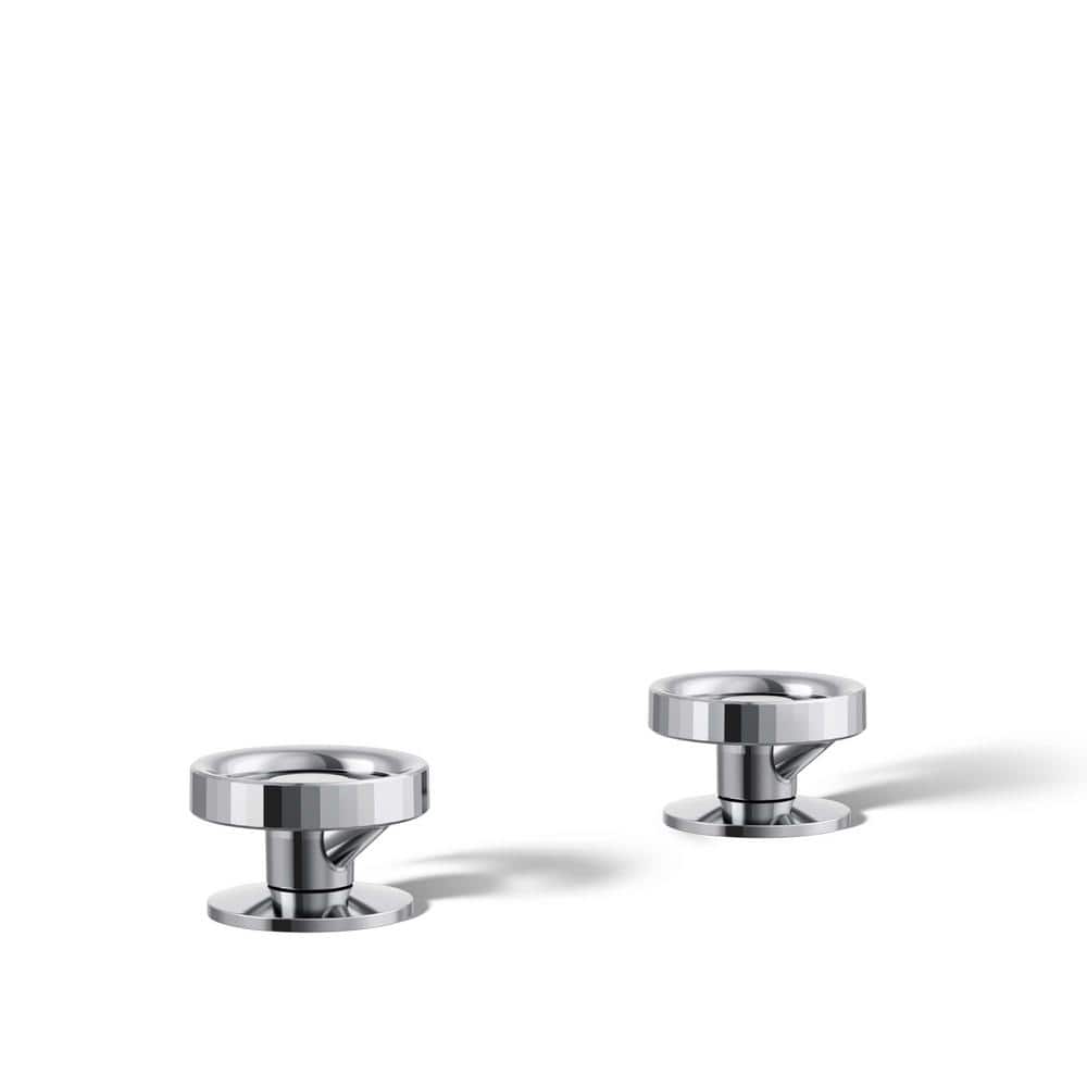 KOHLER Components Bathroom Sink Handles with Industrial Design in Polished Chrome (1)