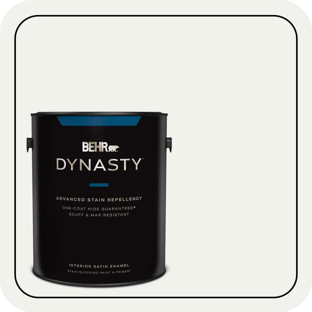 BEHR DYNASTY 1 gal. #610E-1 Windmill Wings Satin Enamel Interior Stain-Blocking Paint & Primer