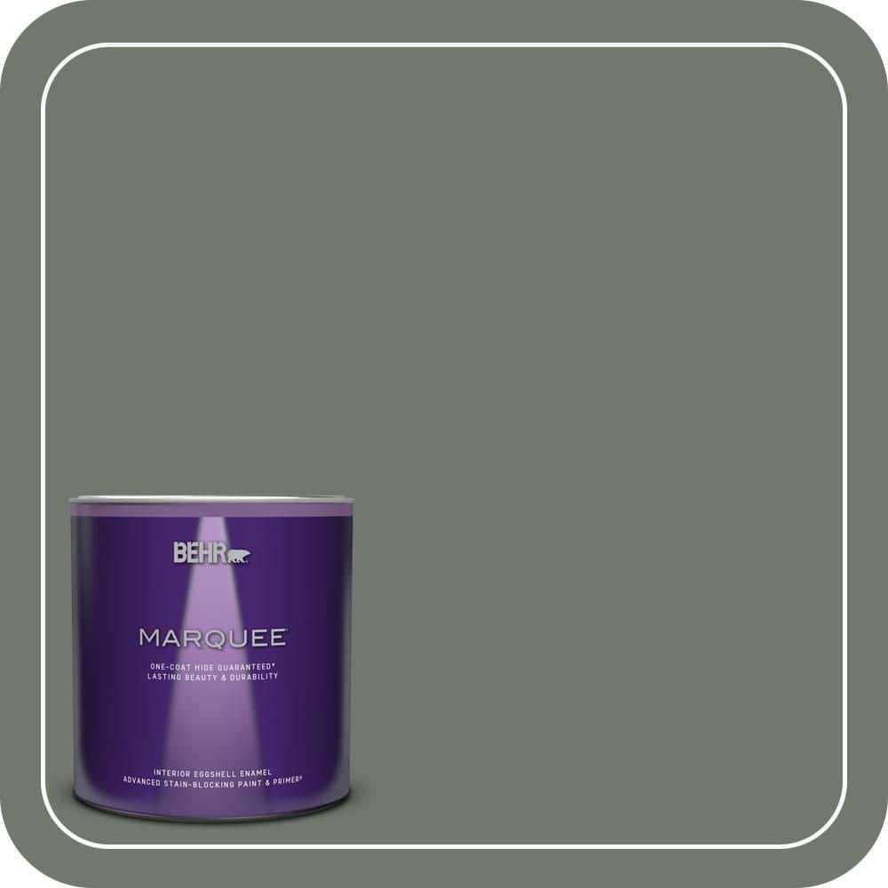 BEHR MARQUEE 1 qt. #T17-13 In the Woods Eggshell Enamel Interior Paint & Primer