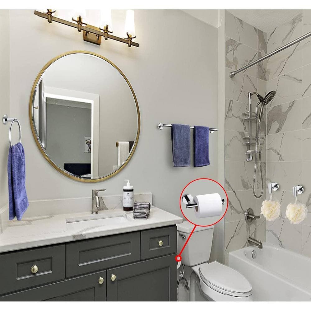 Unbranded 5-Pieces Bath Hardware Set, Heavy Duty Stainless Steel Wall Mounted Bathroom Accesories (2)