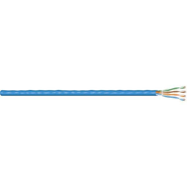 Southwire 1,000 ft. 23/4 Solid CU CAT6 CMR (Riser) Data Cable in Blue (4)