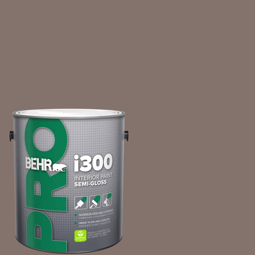 BEHR PRO 1 gal. #740B-5 Bradford Brown Semi-Gloss Interior Paint