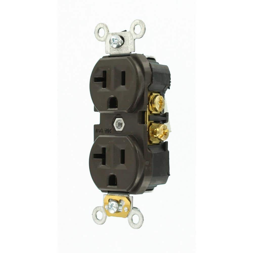 Leviton 125 V Commercial Grade Duplex Outlet/Receptacle, CBR (4)