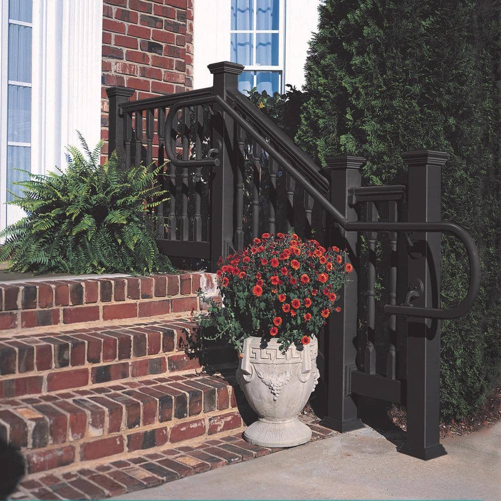 Deckorators Black ADA 90 Degree Outside Corner Hand Rail (3)