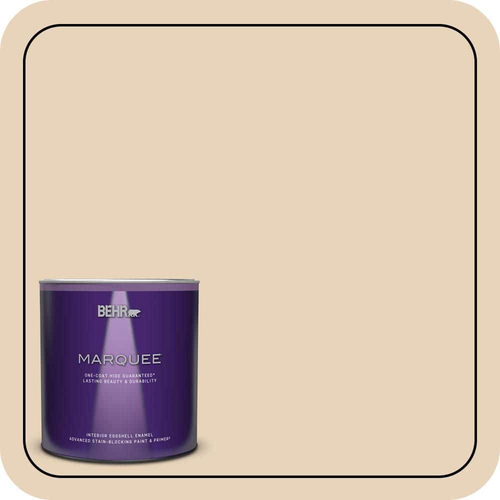 BEHR MARQUEE 1 qt. #S260-1A Cake Crumbs Eggshell Enamel Interior Paint & Primer