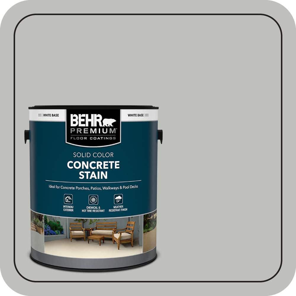 BEHR PREMIUM 1 gal. #PFC-62 Pacific Fog Solid Color Flat Interior/Exterior Concrete Stain (1)