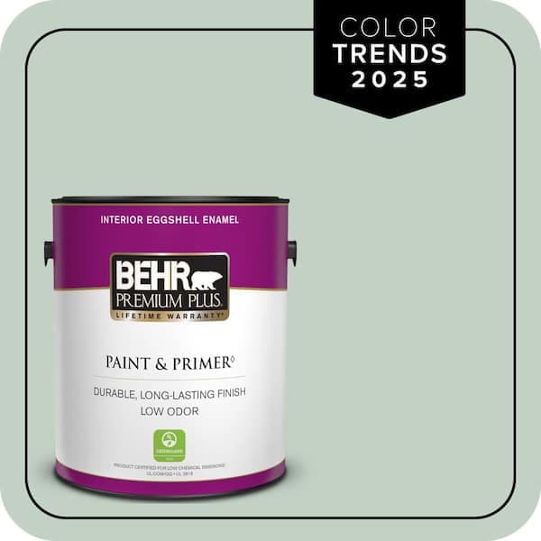 BEHR PREMIUM PLUS #PPU11-13 Frosted Jade Enamel Low Odor & Primer (2)