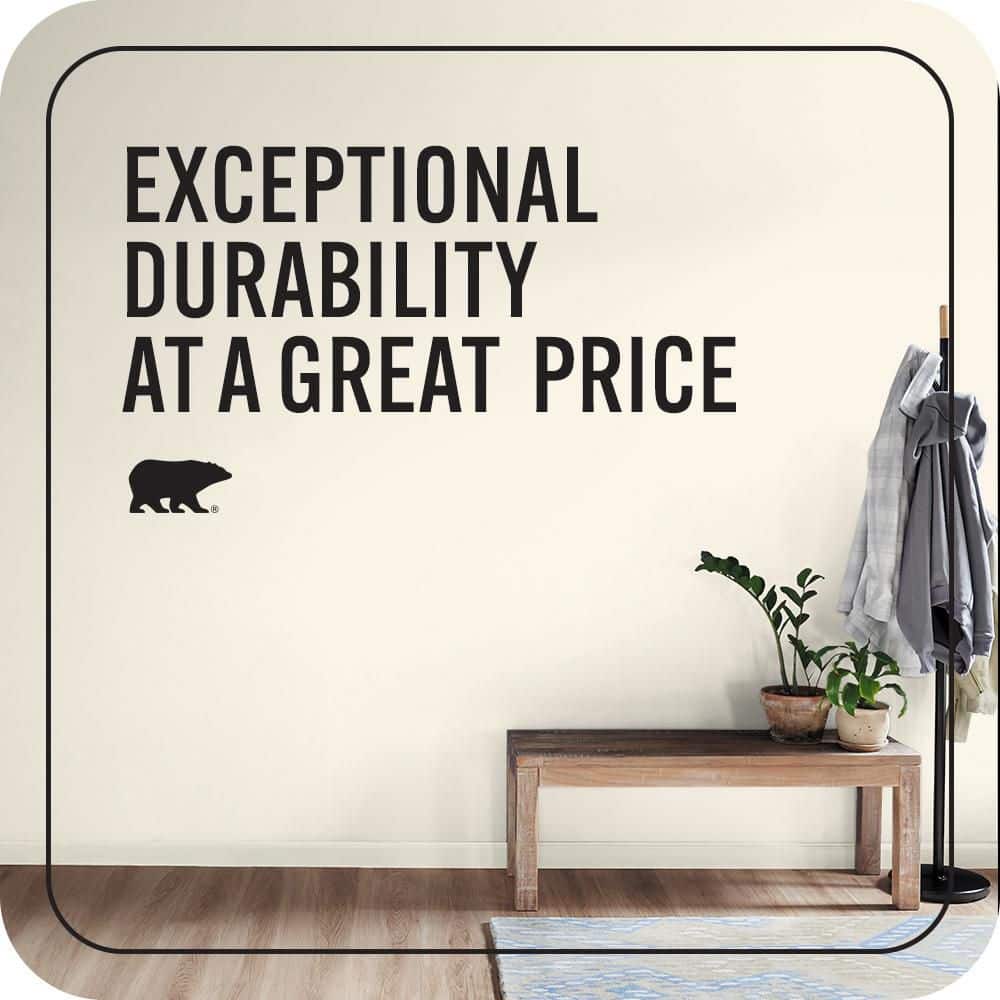 BEHR PREMIUM PLUS #PWN-12 Palatial White Flat EcoMix Plant-Based & Primer (4)