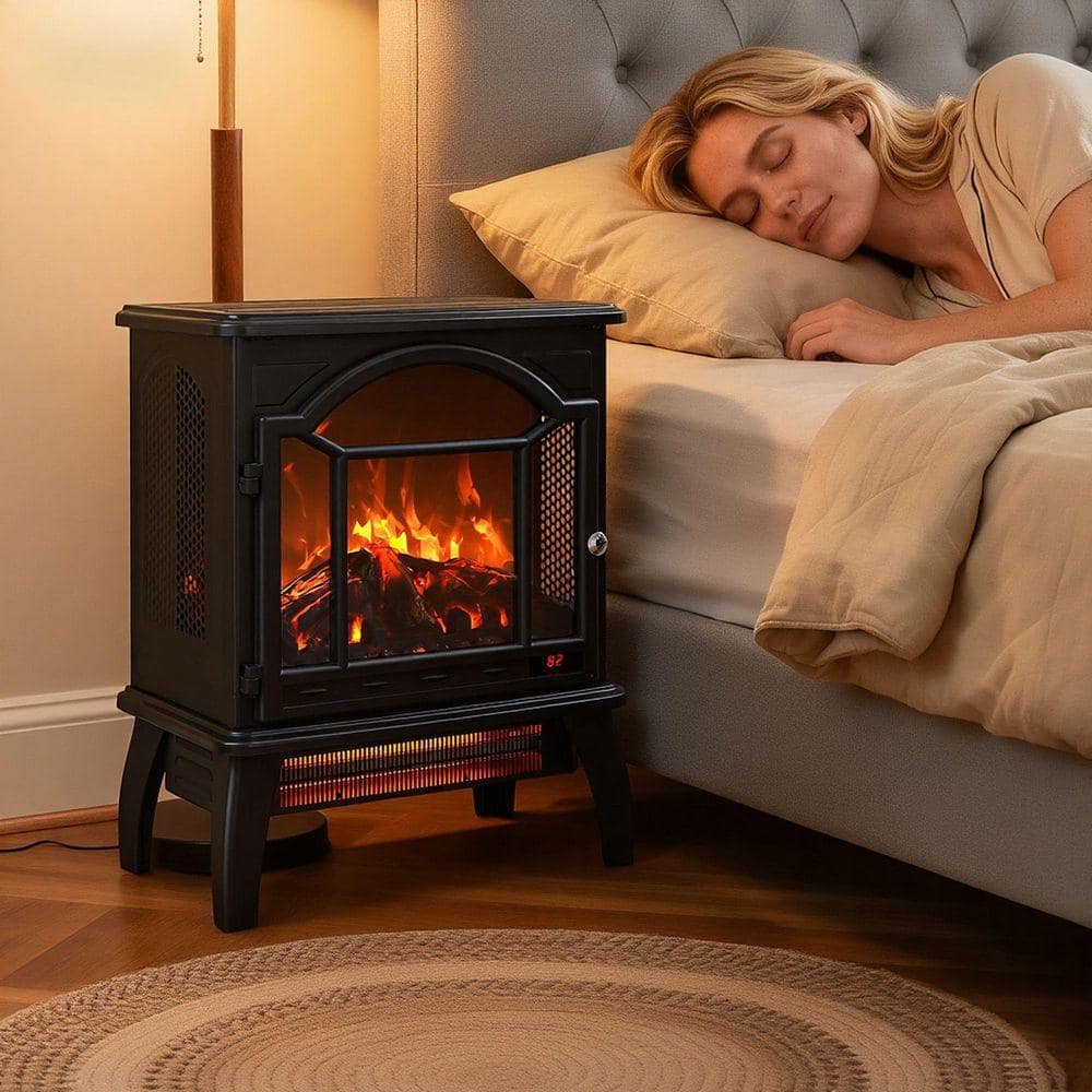 SUNRINX 400 sq. ft. 18 in. Electric Stove with Remote (2)