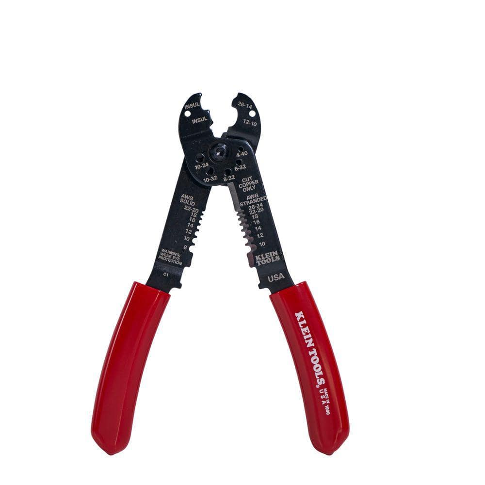 Klein Tools Multi Tool, 6-in-1 Multi-Purpose Stripper, Crimper, Wire Cutter (3)