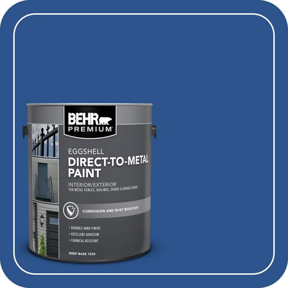 BEHR PREMIUM 1 gal. #P520-7 Flashy Sapphire Eggshell Direct to Metal Interior/Exterior Paint