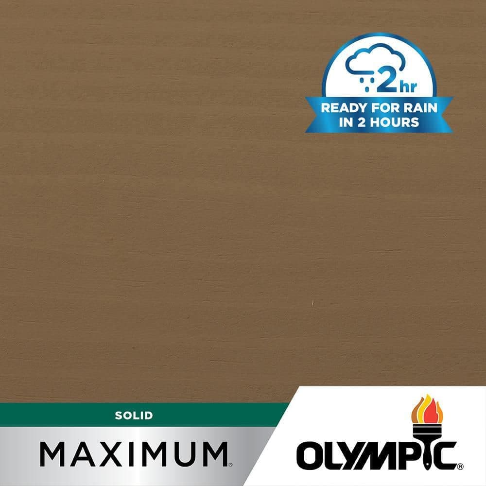 Olympic Maximum 1 gal. SC-1083 Taupe Solid Color Exterior Stain and Sealer in One