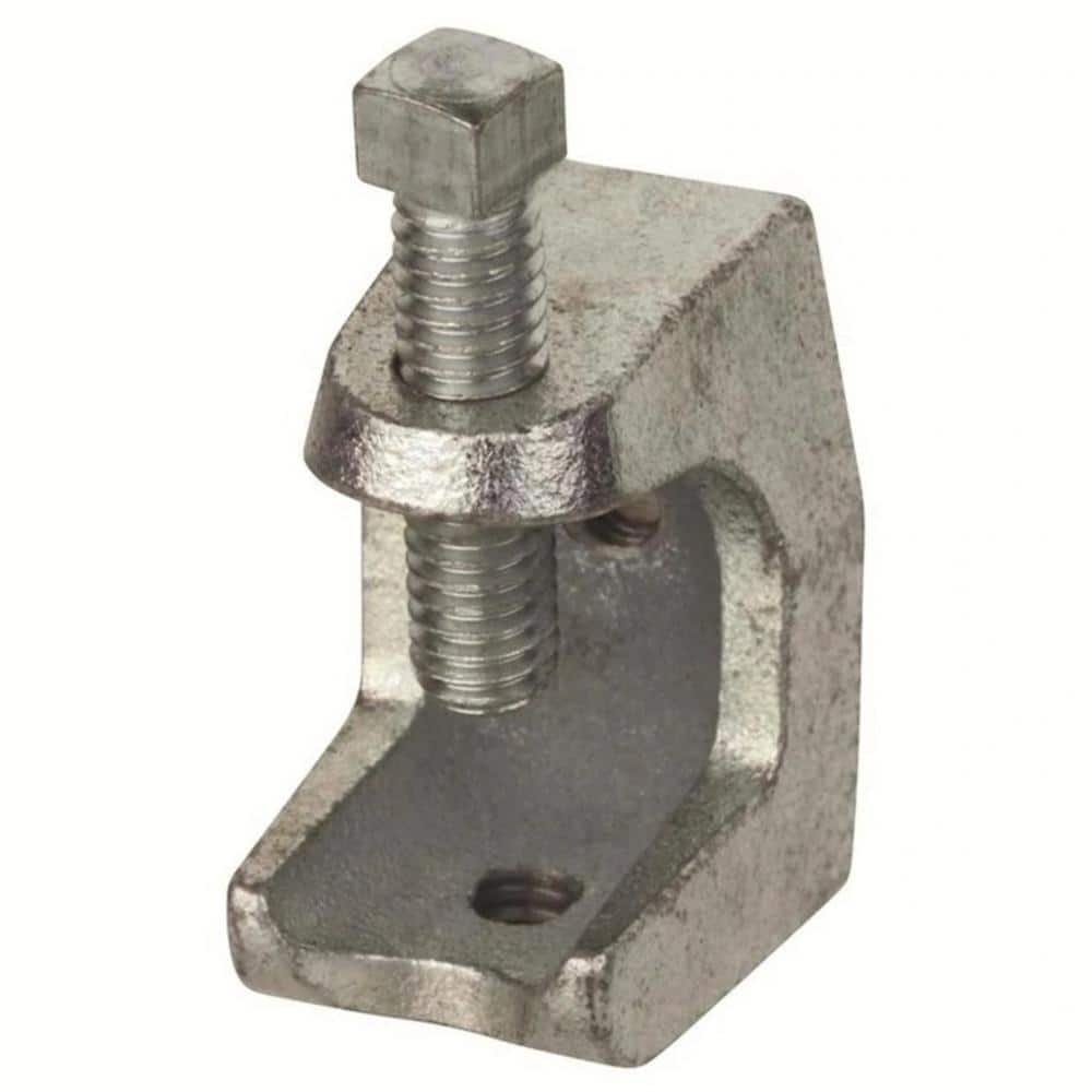 NEWHOUSE ELECTRIC 1/4 in. Strut Channel Beam Clamp (Top Clamp) - Silver Electro-Galvanized