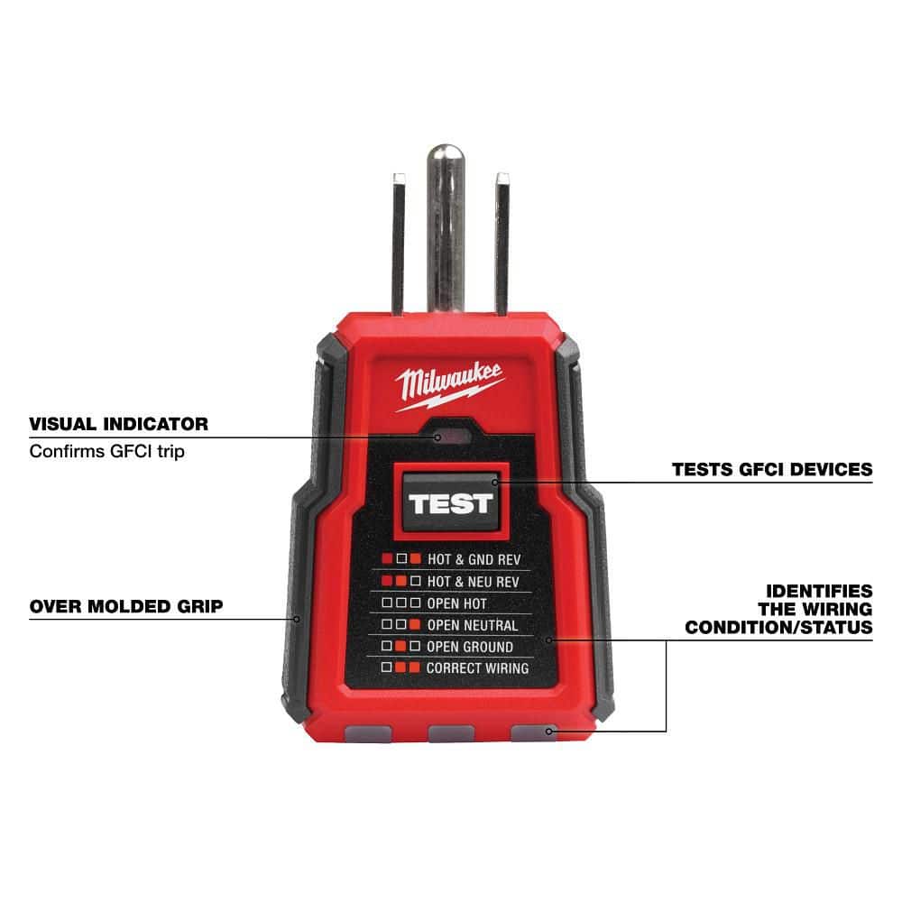 Milwaukee GFCI Receptacle Tester (3)