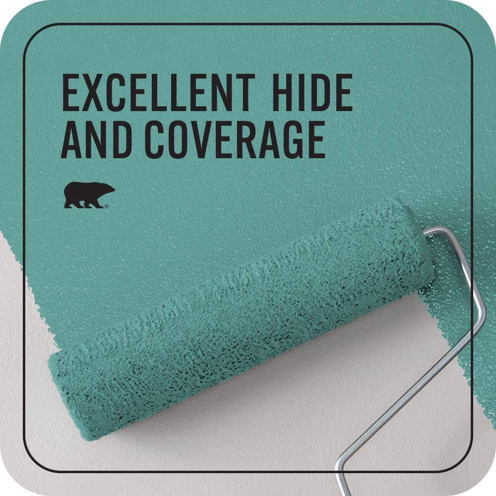 BEHR PREMIUM PLUS 1 qt. #M450-5 Aqua Rapids Flat EcoMix Plant-Based Interior Paint & Primer (2)