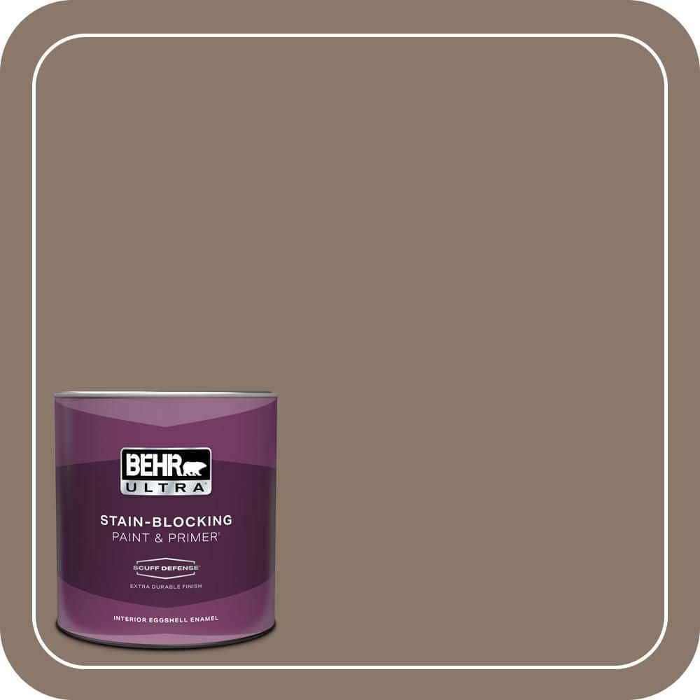 BEHR ULTRA 1 qt. #N210-5 Caffeine Extra Durable Eggshell Enamel Interior Paint & Primer