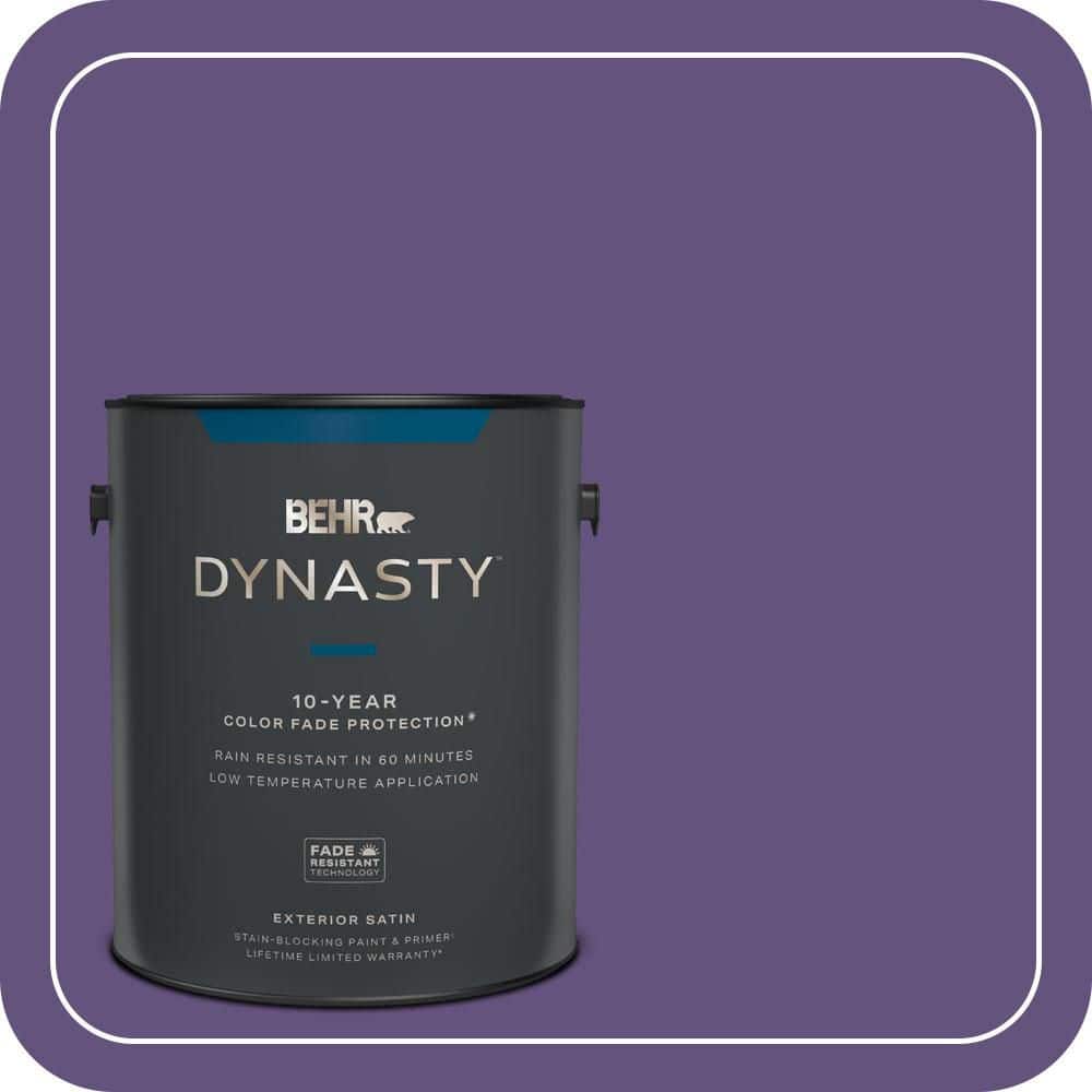 BEHR DYNASTY 1 gal. #S-G-650 Berry Syrup Satin Enamel Exterior Stain-Blocking Paint & Primer