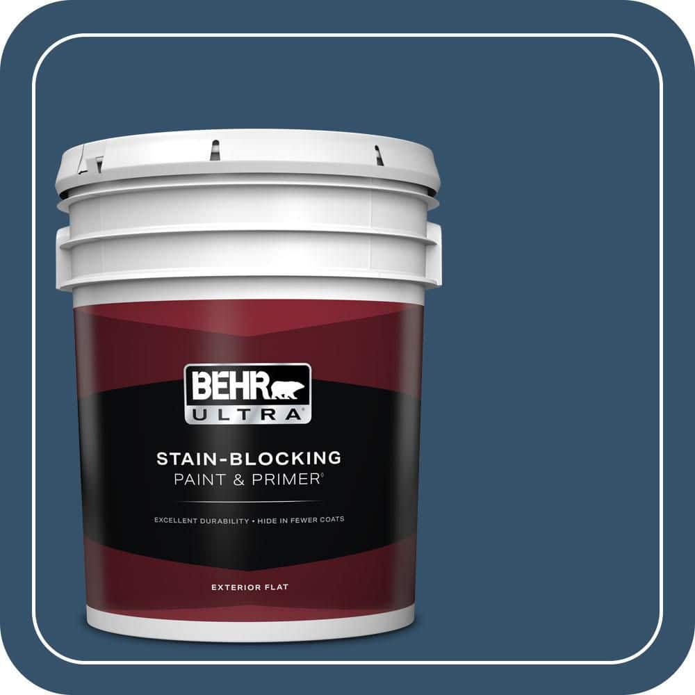 BEHR ULTRA 5 gal. #MQ5-58 Velvet Rope Flat Exterior Paint & Primer