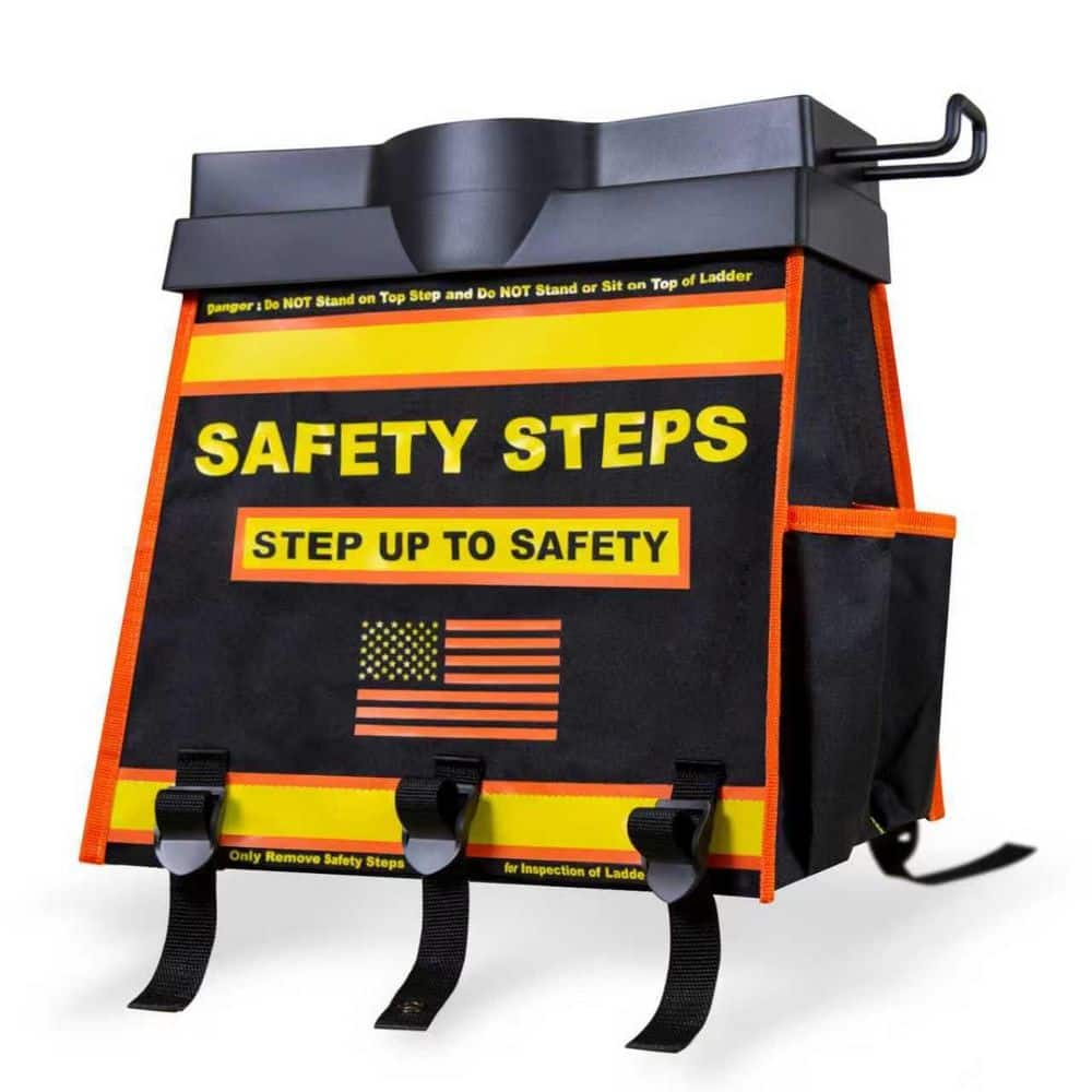 Helhom Ladder Organizer with Tool Bag and Slide-Out Tray, High Storage Capacity, Made of Oxford Fabric 600D with PP Material (1)