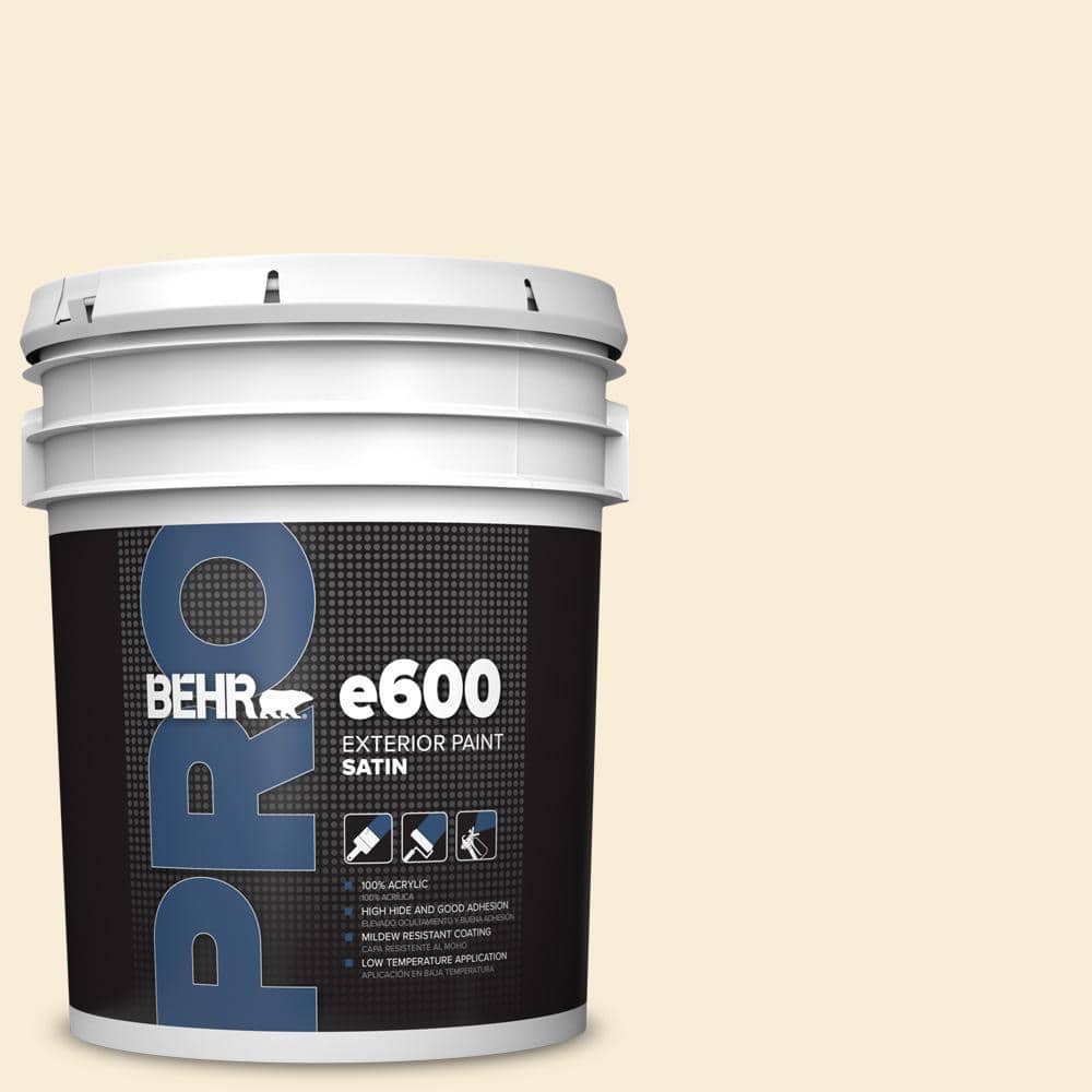 BEHR PRO 5 gal. #PPU6-09 Polished Pearl Satin Enamel Exterior Paint