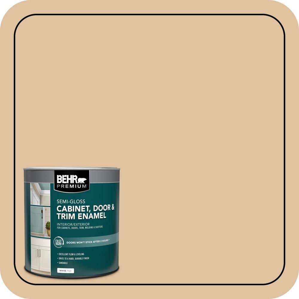 BEHR PREMIUM 1 qt. #S290-3 Slender Reed Semi-Gloss Enamel Interior/Exterior Cabinet, Door & Trim Paint