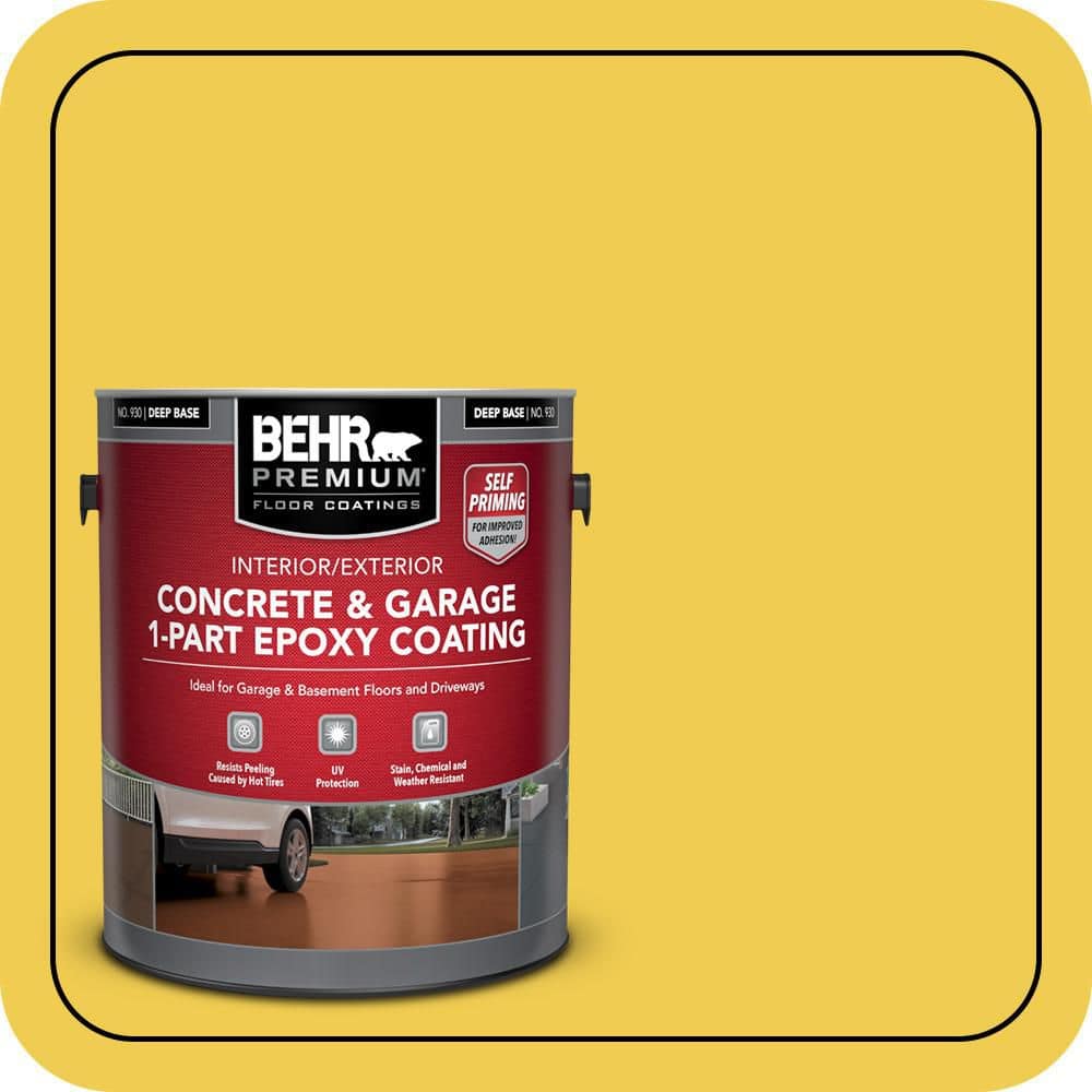 BEHR PREMIUM #P310-6 Self-Priming 1-Part Epoxy Satin Interior/Exterior Concrete and Garage Floor Paint (1)