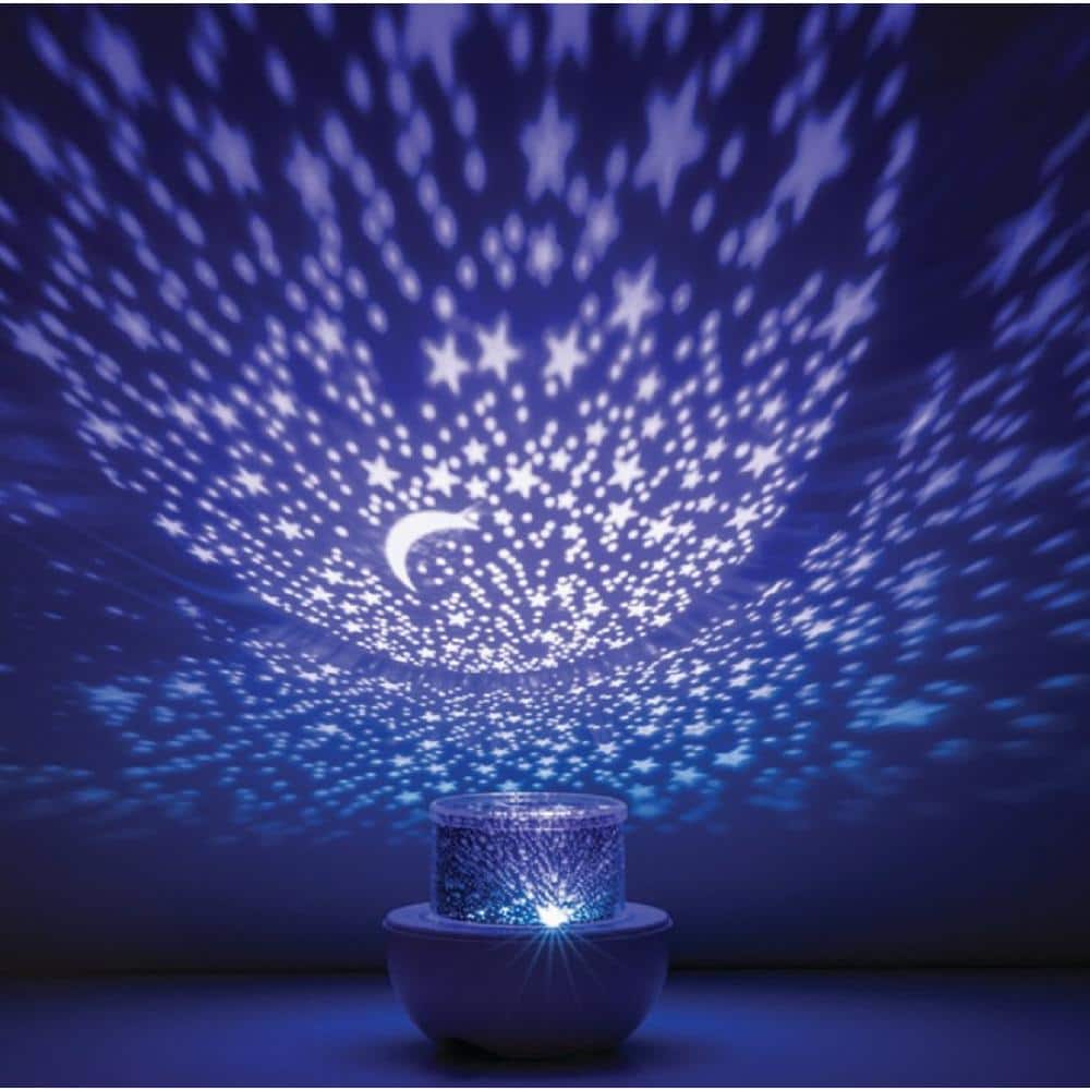 Unbranded Multi-Color USB Powered Rotating Integrated LED Projector with Replaceable Slides (3)