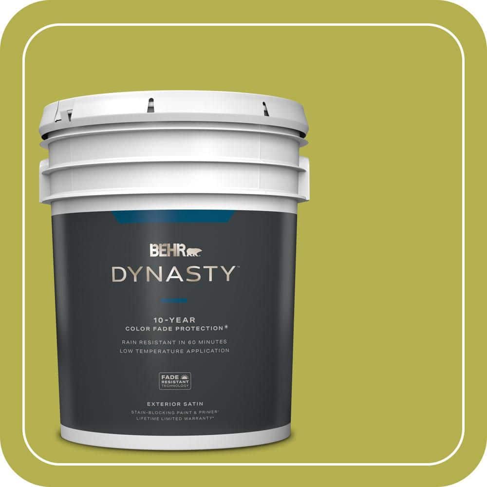 BEHR DYNASTY 5 gal. #P350-6 Laser Satin Enamel Exterior Stain-Blocking Paint & Primer
