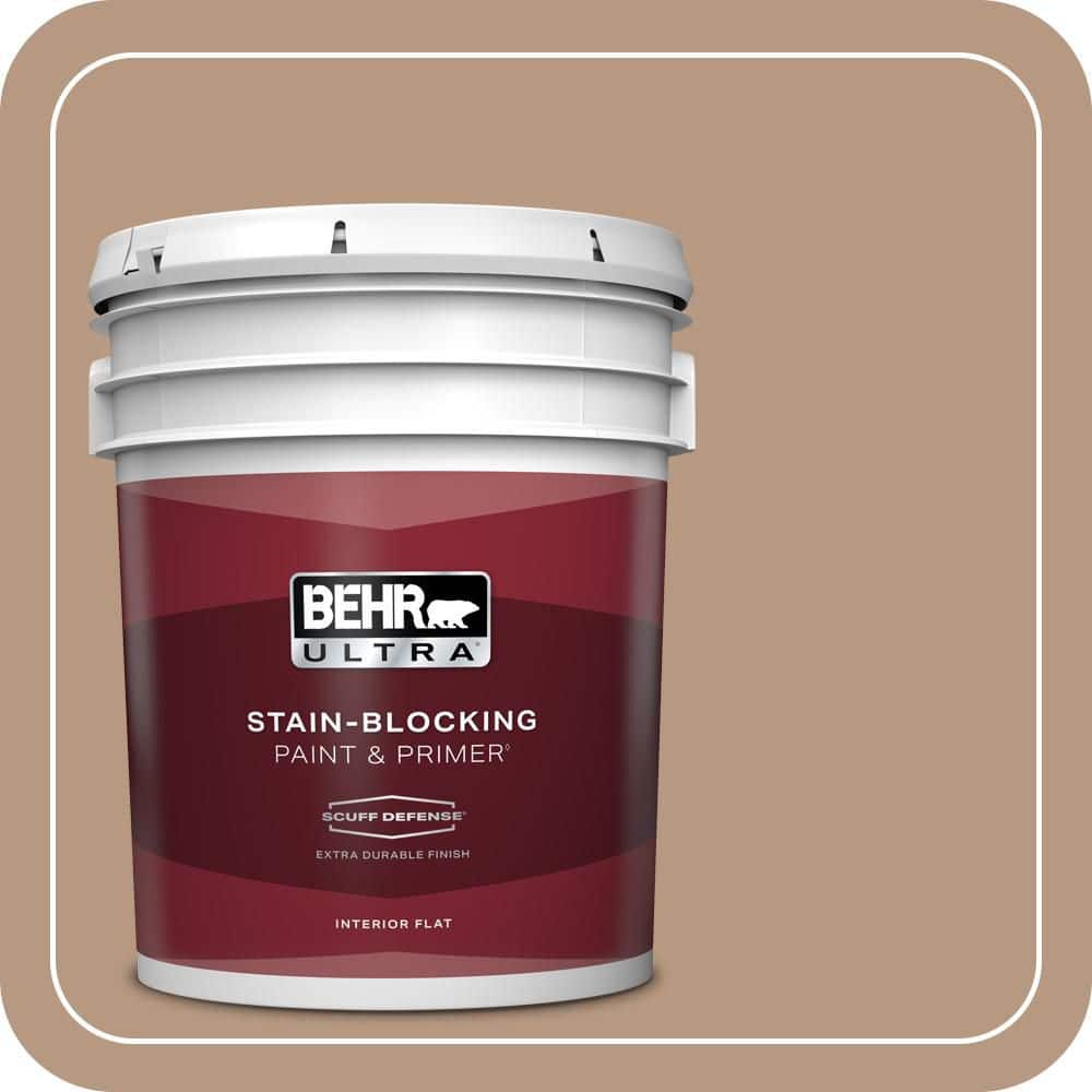 BEHR ULTRA 5 gal. #MQ2-41 Cavern Clay Extra Durable Flat Interior Paint & Primer