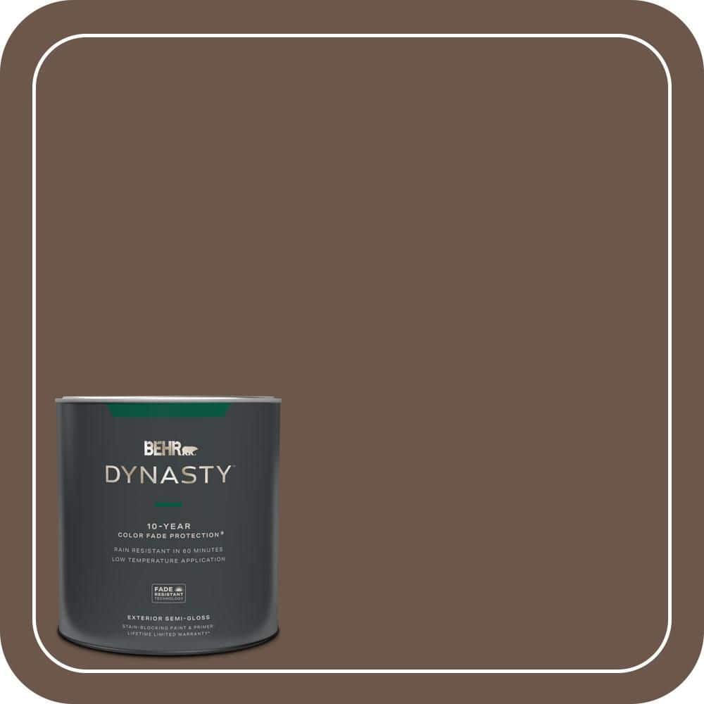 BEHR DYNASTY 1 qt. #N170-6 Natural Bark Semi-Gloss Exterior Stain-Blocking Paint & Primer