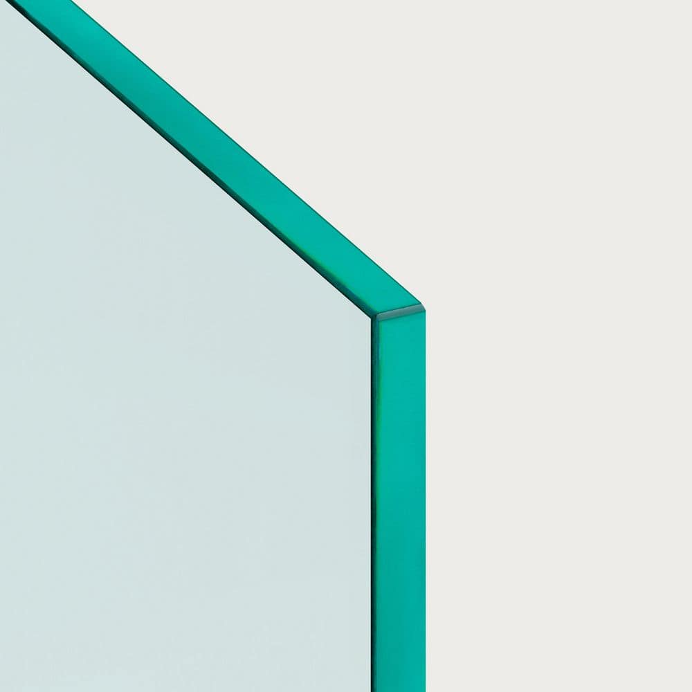 Glass Warehouse 36.5 in. H x 56 in. W Clear 1/2 in. (12 mm) Thickness Clear Deck Railing Tempered Glass Panel (1)