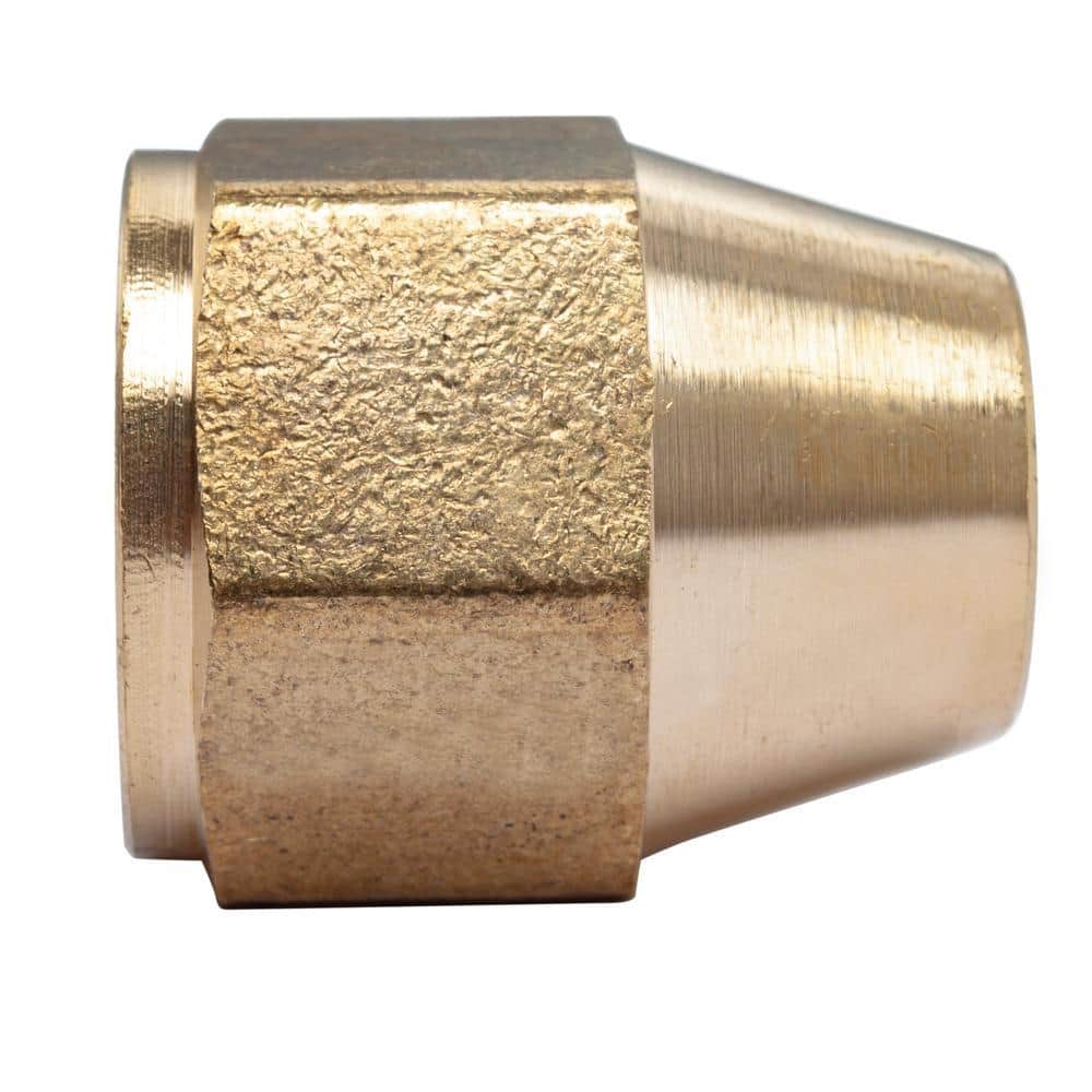 LTWFITTING 5/8 in. Flare Brass SAE 45° Flare Short Rod Nuts (1)