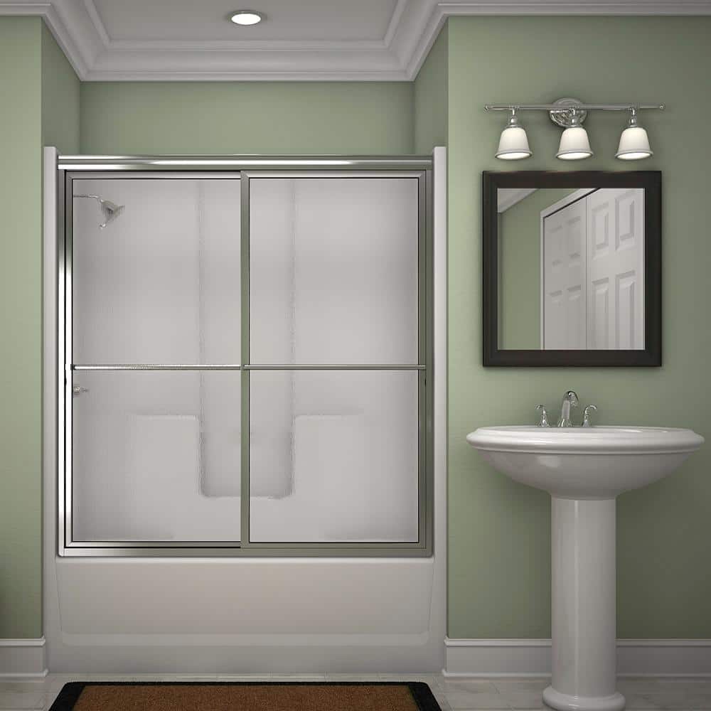 Aquatic Everyday 60 in. x 32 in. x 72 in. 1-Piece Bath and Shower Kit with Left Drain in White