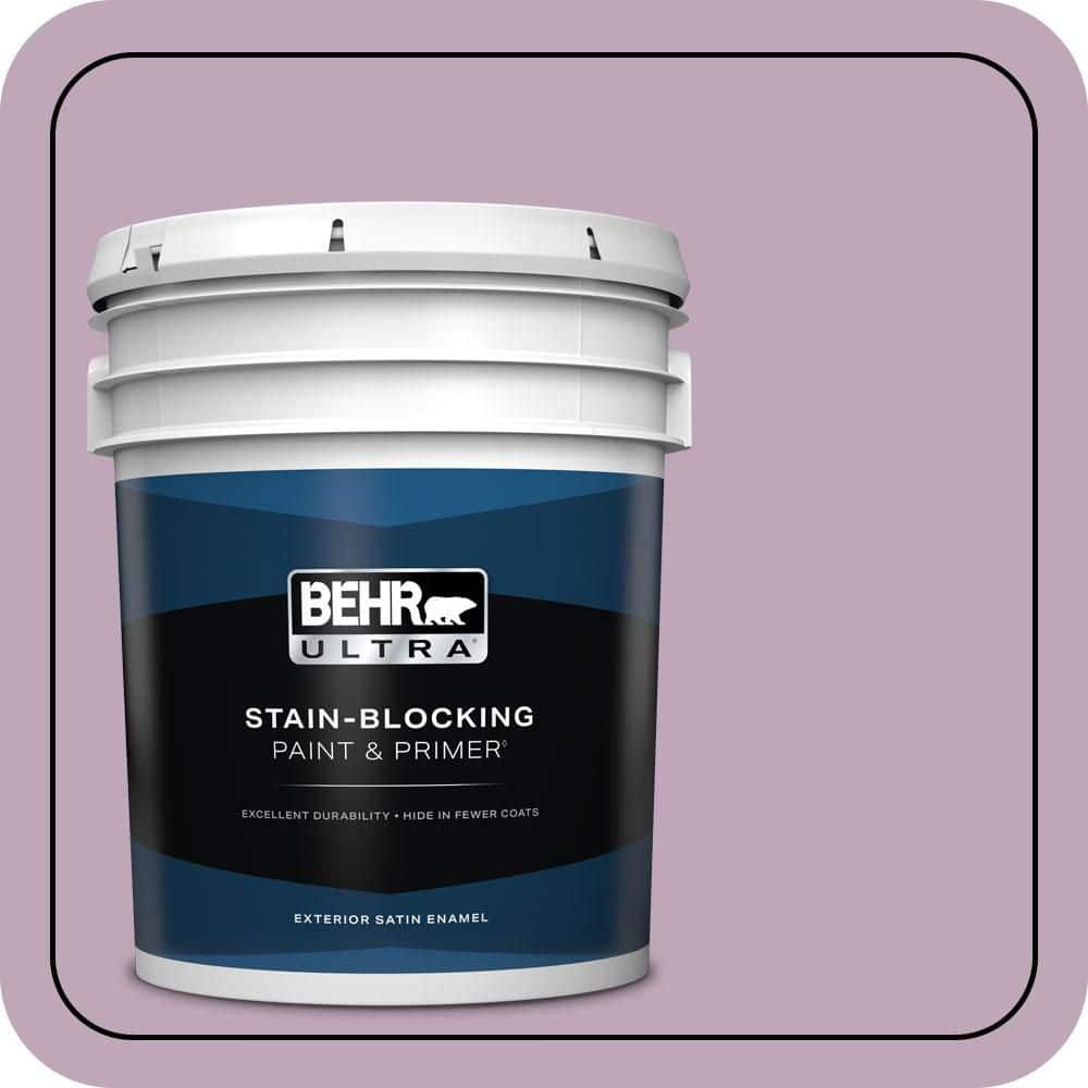 BEHR ULTRA 5 gal. #680F-4 Soft Heather Satin Enamel Exterior Paint & Primer
