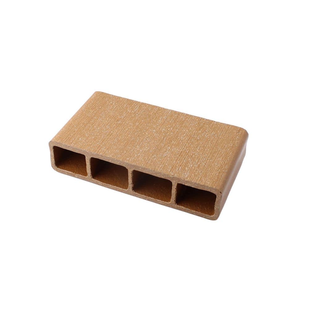 DuxxBak I.Dekk 1 in. x 5.25 in. x 3 in. Cedar Composite Deck Board Sample (1)