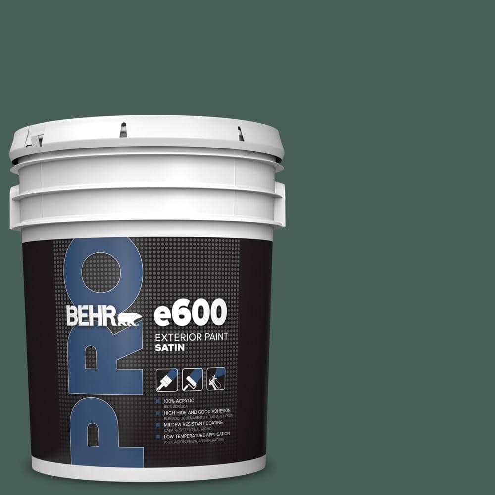 BEHR PRO 5 gal. #M440-7 Rainforest Satin Exterior Paint