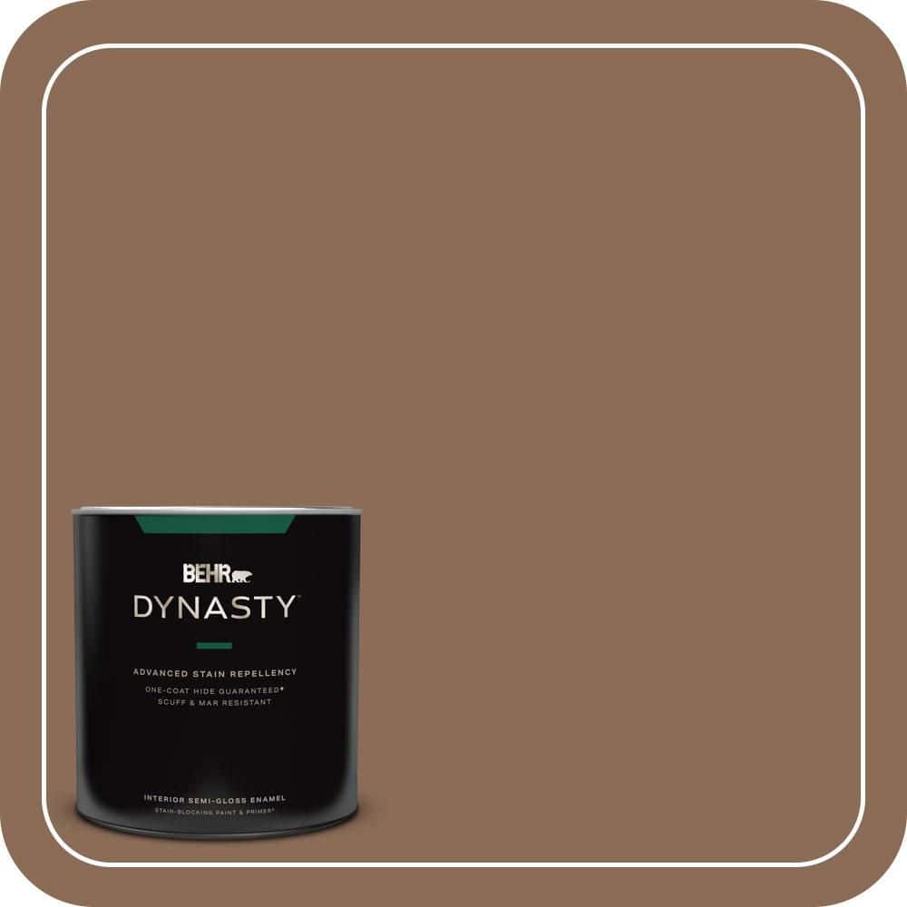 BEHR DYNASTY 1 qt. #MQ2-43 Antiquities One-Coat Hide Semi-Gloss Enamel Interior Stain-Blocking Paint and Primer