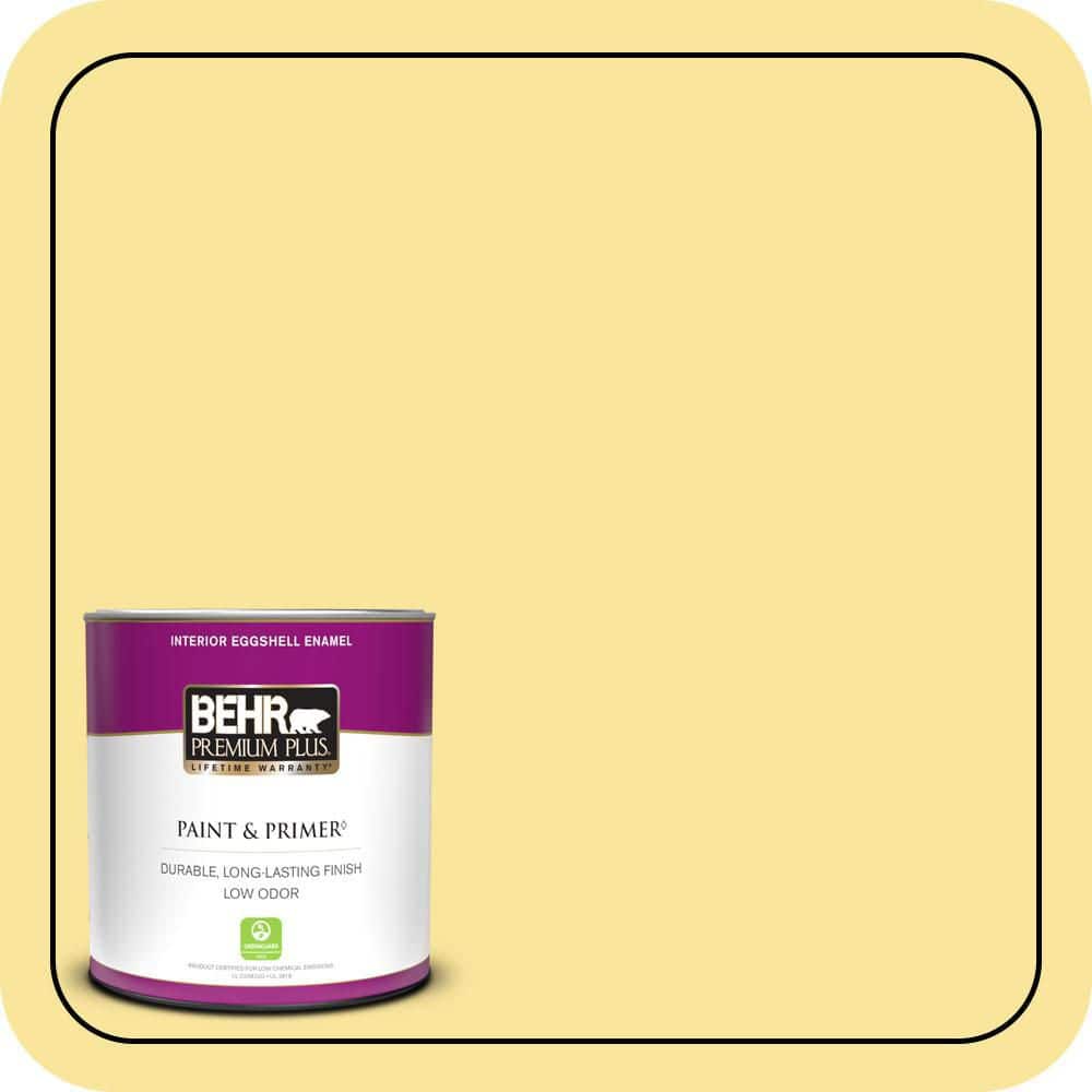 BEHR PREMIUM PLUS 1 qt. #P310-4 Storm Lightning Eggshell Enamel Low Odor Interior Paint & Primer