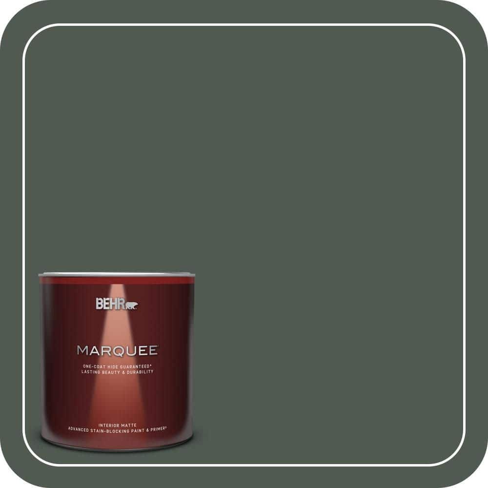BEHR MARQUEE 1 Qt. #N420-7 Alpine Trail One-Coat Hide Matte Interior Paint & Primer (1)