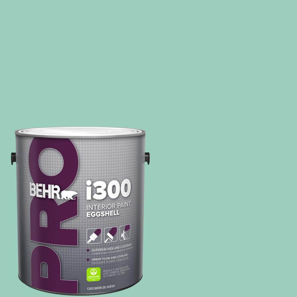 BEHR PRO 1 gal. #HDC-SM14-6 Thermal Aqua Eggshell Interior Paint