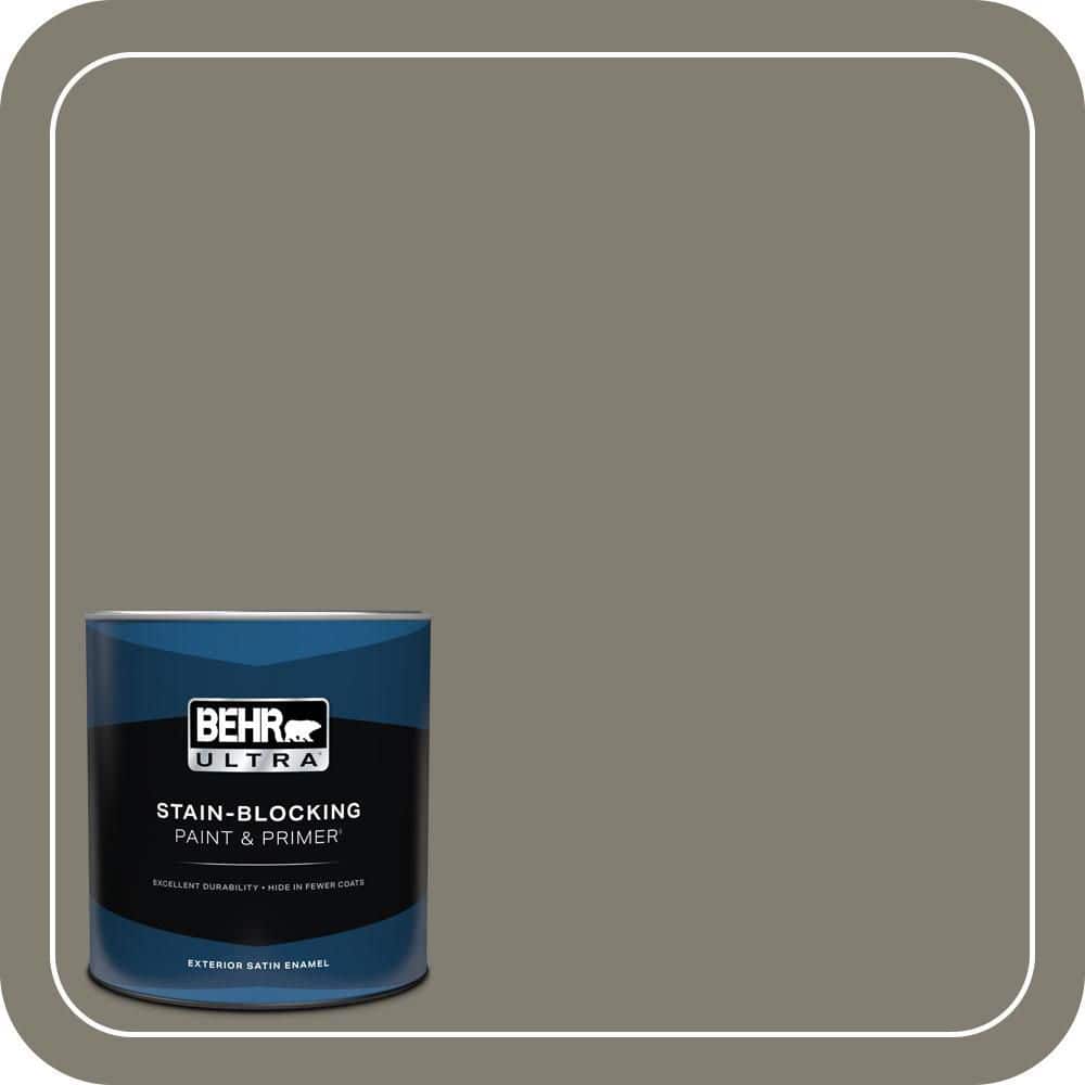 BEHR ULTRA 1 qt. #PPU8-23 Manuscript Satin Enamel Exterior Paint & Primer