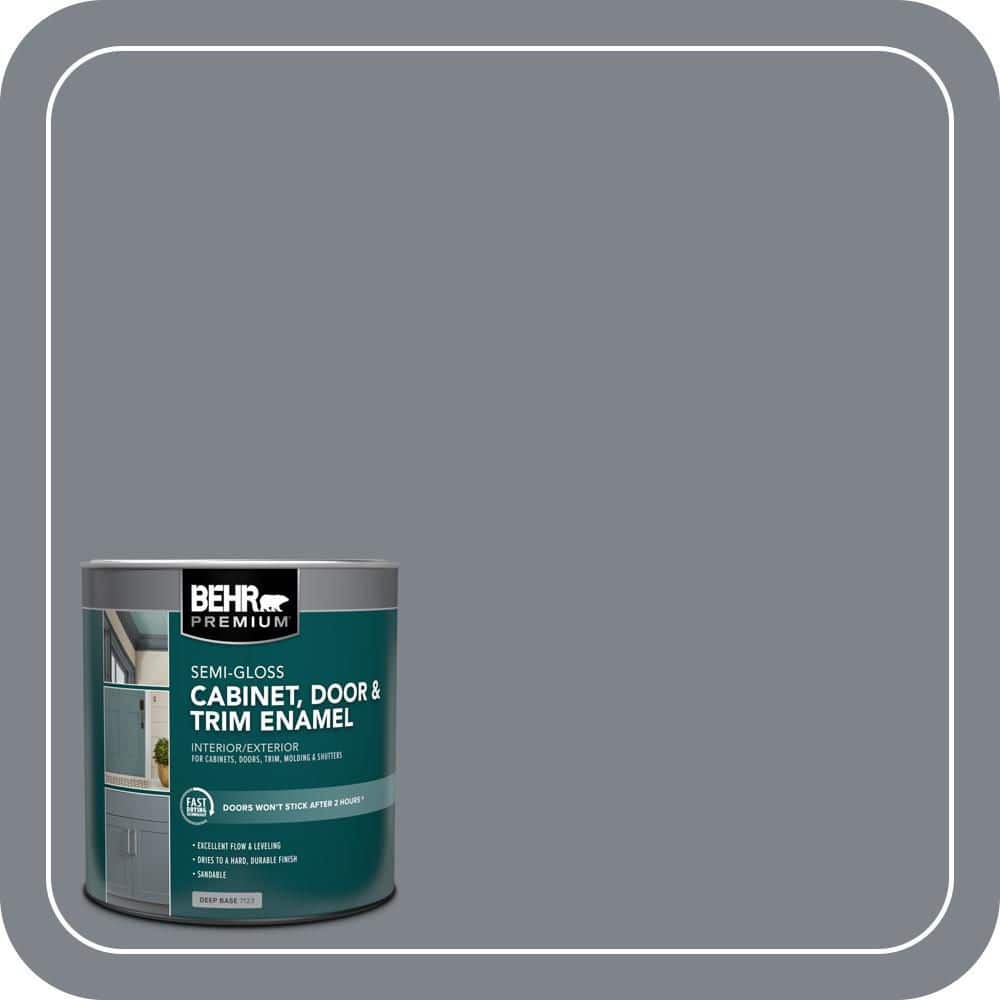 BEHR PREMIUM 1 qt. #760F-5 Milestone Semi-Gloss Enamel Interior/Exterior Cabinet, Door & Trim Paint