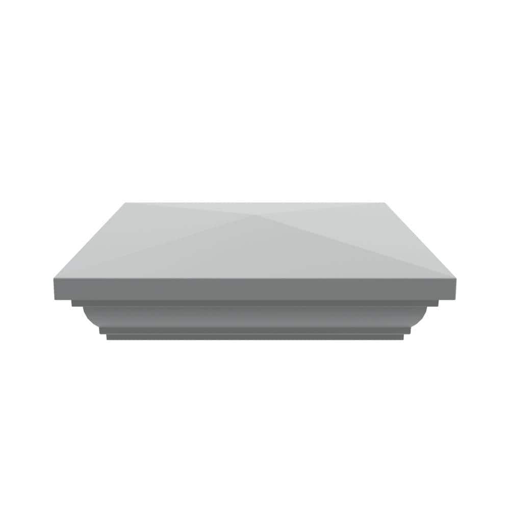 Barrette Outdoor Living 5 in. x 5 in. Gray Vinyl Fence New England Post Top (2)