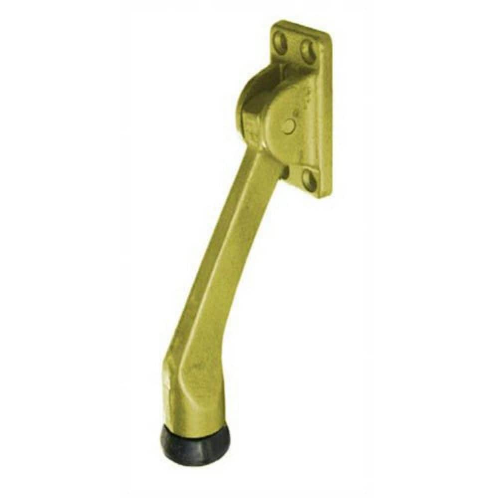 Taco 4 in. Solid Brass Door Holder in Bright Brass (1)