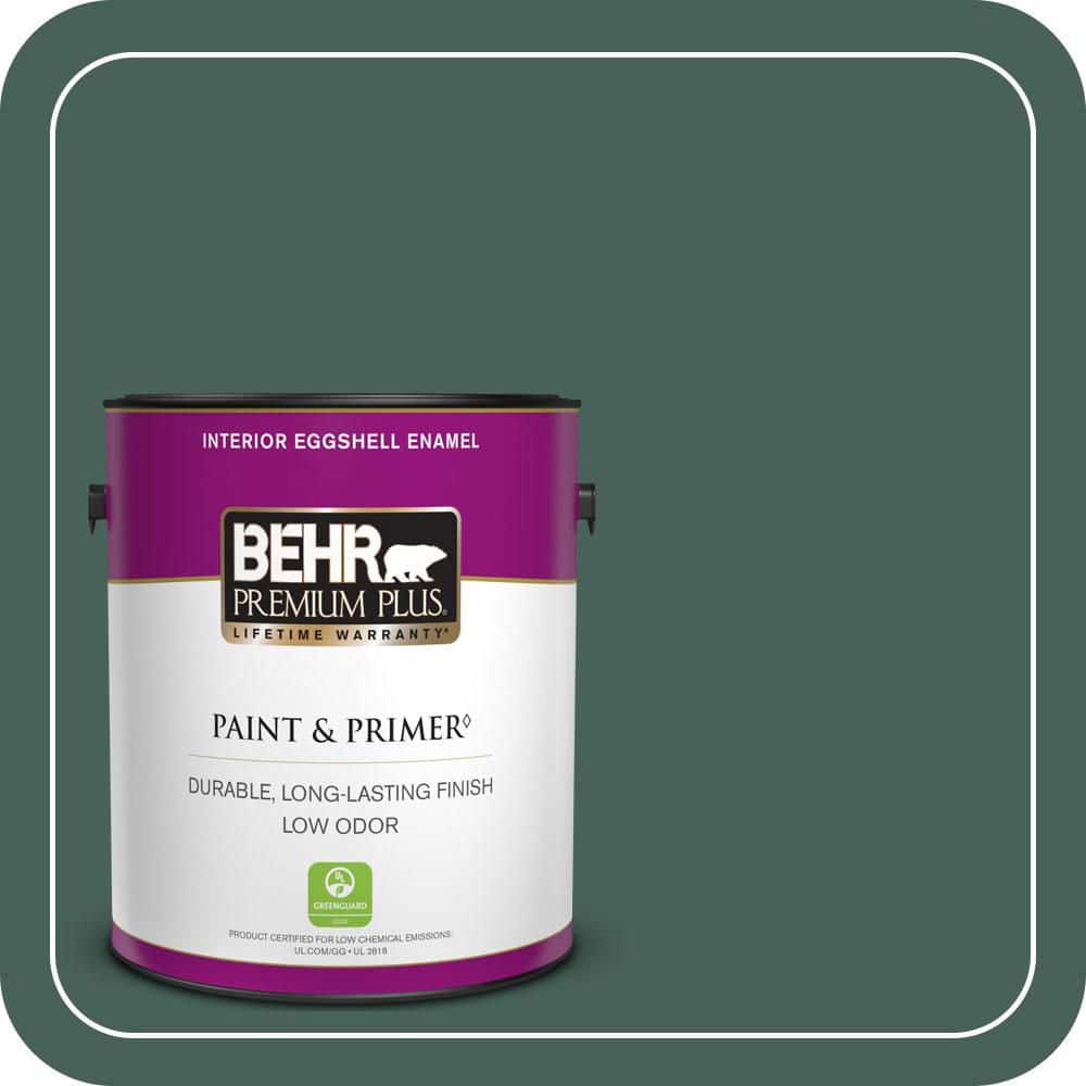BEHR PREMIUM PLUS 1 gal. #T18-20 Equilibrium Eggshell Enamel Low Odor Interior Paint & Primer