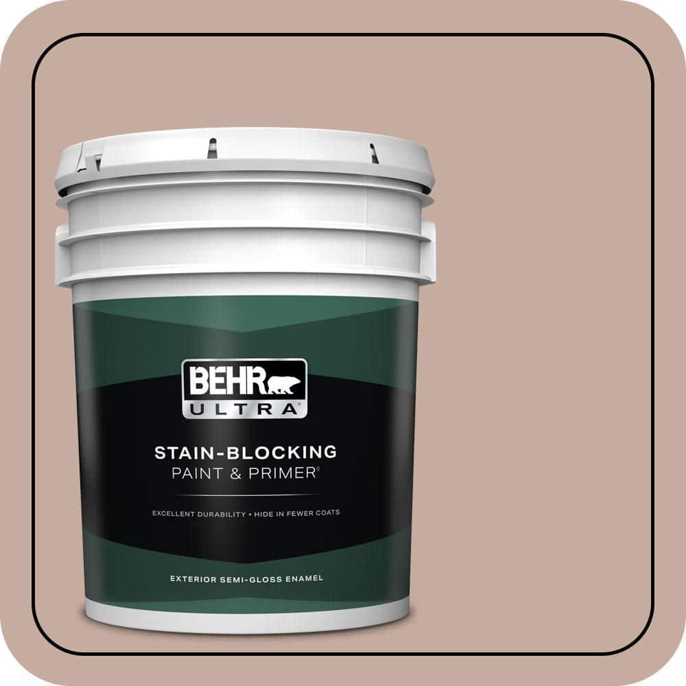 BEHR ULTRA 5 gal. #PMD-94 Floral Arrangement Semi-Gloss Enamel Exterior Paint & Primer