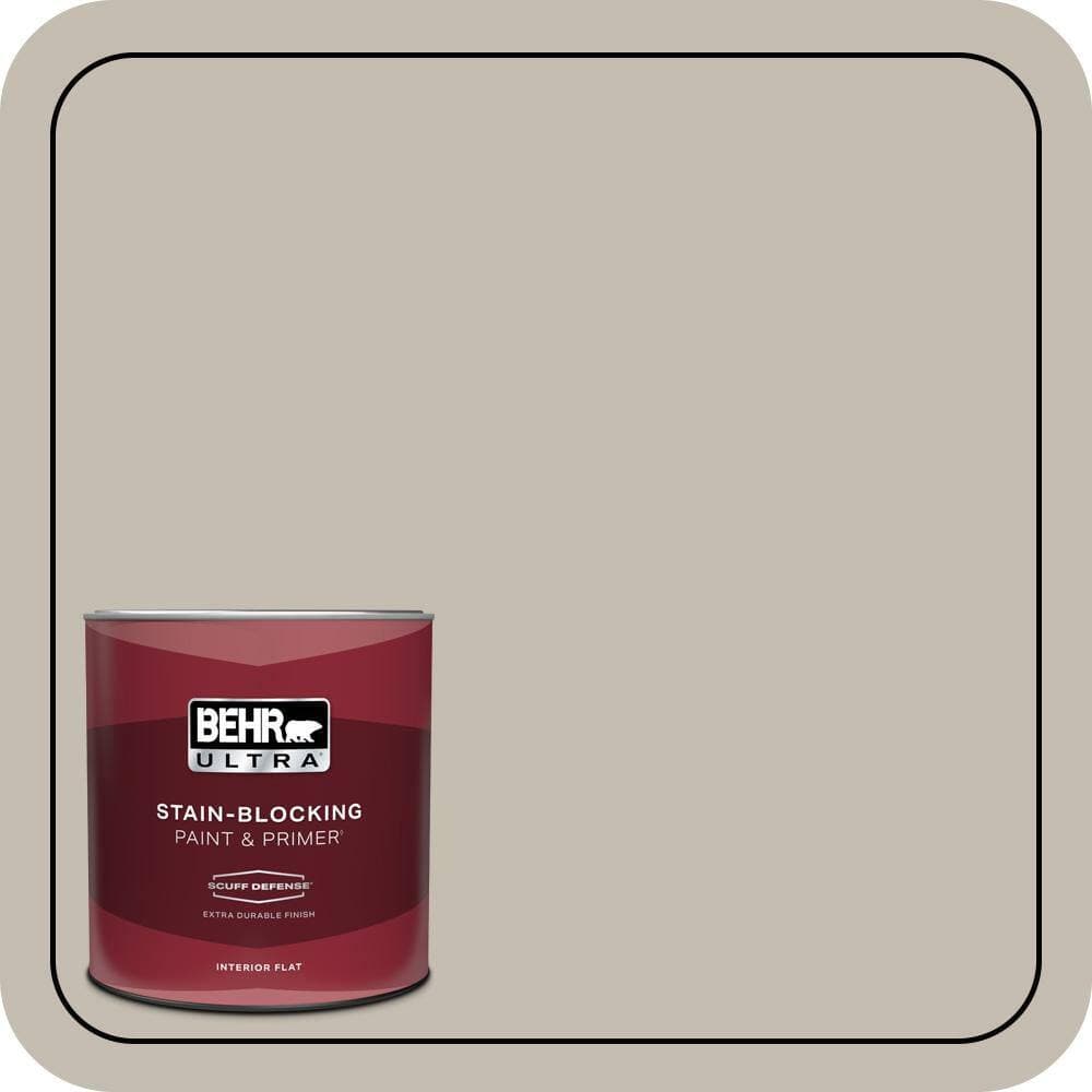 BEHR ULTRA 1 qt. #N320-3 Tanglewood Extra Durable Flat Interior Paint & Primer (1)