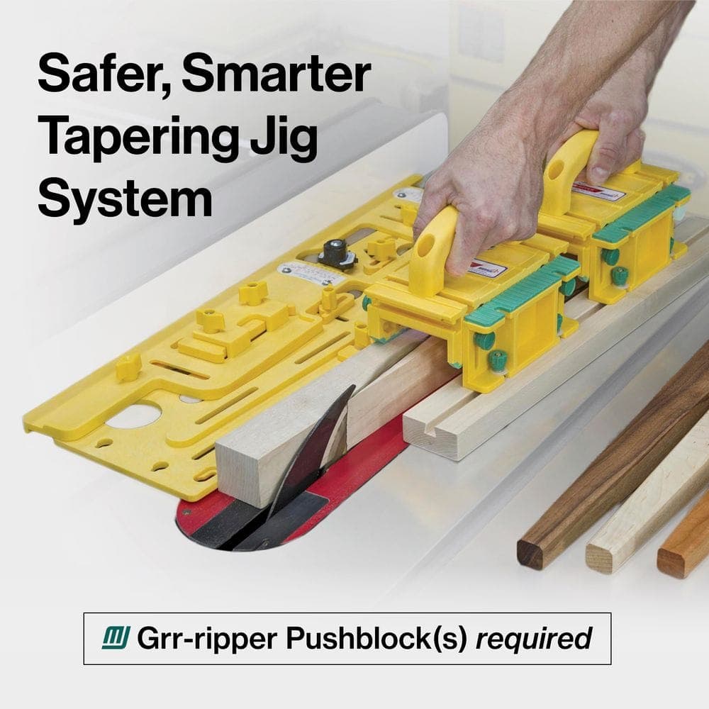 Microjig MICRODIAL Precision Tapering Jig for Table Saws, Router and Band Saws with MemoryLocks, Angle Dials, Adjustable Settings (3)