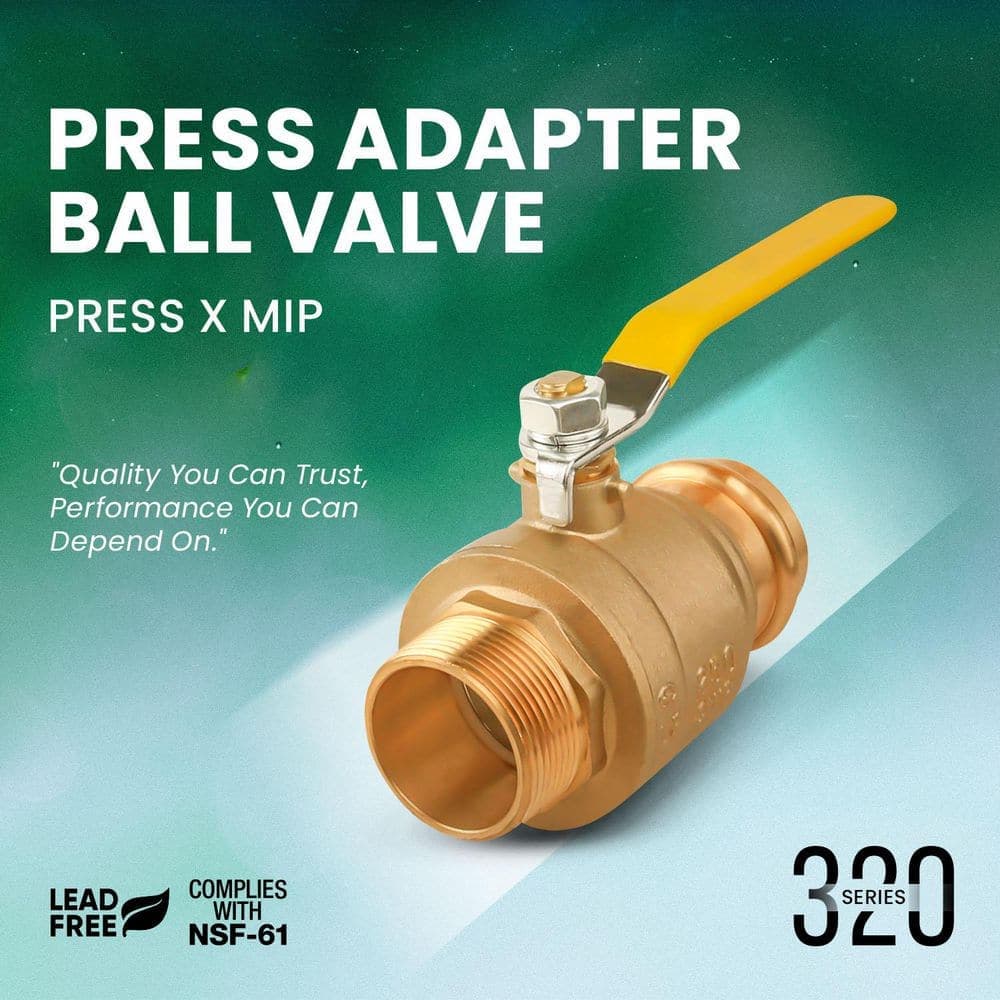 PLUMBFLEX . Brass Adapter Ball Valve (2)