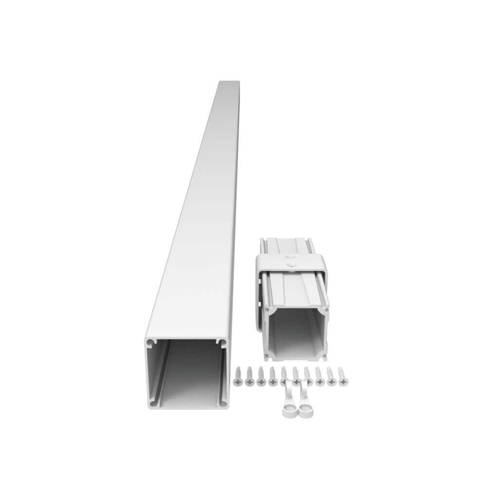 Barrette Outdoor Living VersaRail Aluminum 2.5 in. Post Extension White (1)